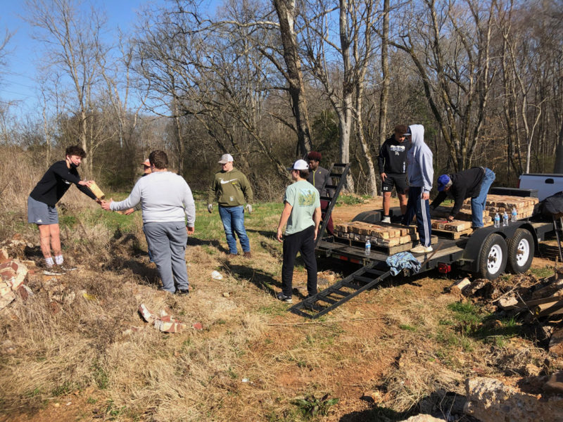 100yearold bricks will be displayed in Merchants Alley Quad Cities