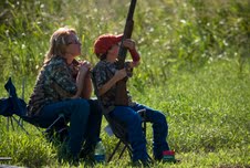 MOM AND SON HUNTING