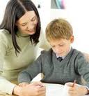 child and teacher