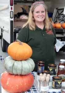 GIRL AND PUMPKINS