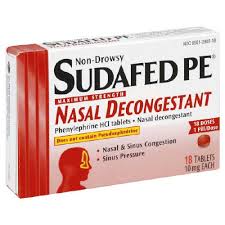 Sudafed contains the primary chemical used to make methamphetamine.