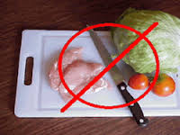do not cross contaminate