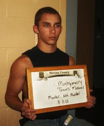 Travis Michael Montgomery - Charged with murdering his mother