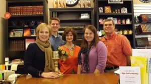 CEI Books, with the Cider Cup. Pictured are: Tammy Woodward, Andrew Boy, Kerri Calvert, Joy Knudtson and Herbert Alexander. 