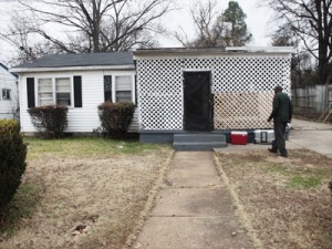 Gale Street home where shooting incident happened.