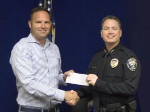 Jason Schurfeld with FPD Chief Ron Tyler