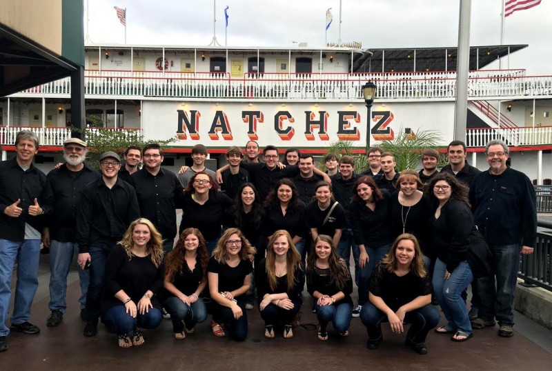 NW-SCC Chorale and Jazz Band perform in New Orleans on April 14th. 