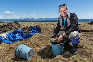 Dr. Sarah Parcak in Point Rosee courtesy of BBC