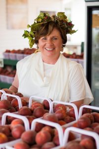  Marlene Isom, this year's Athena-Grease Goddess. She was nominated by the community for her volunteer efforts in Athens. She and her family own and operate Isom's Orchard.