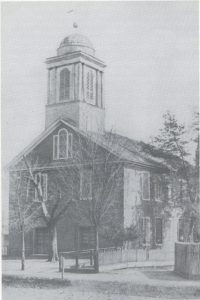 First Presbyterian Church as it looked before the 1898-1899 rebuild. 