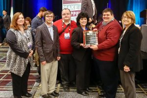 : Latasha Davis, Matthew Andrews, Jeffery Vernon, Assistant Professor Diann Hammon, Cliff Rybick, Professor Emeritus Linda Hemingway
