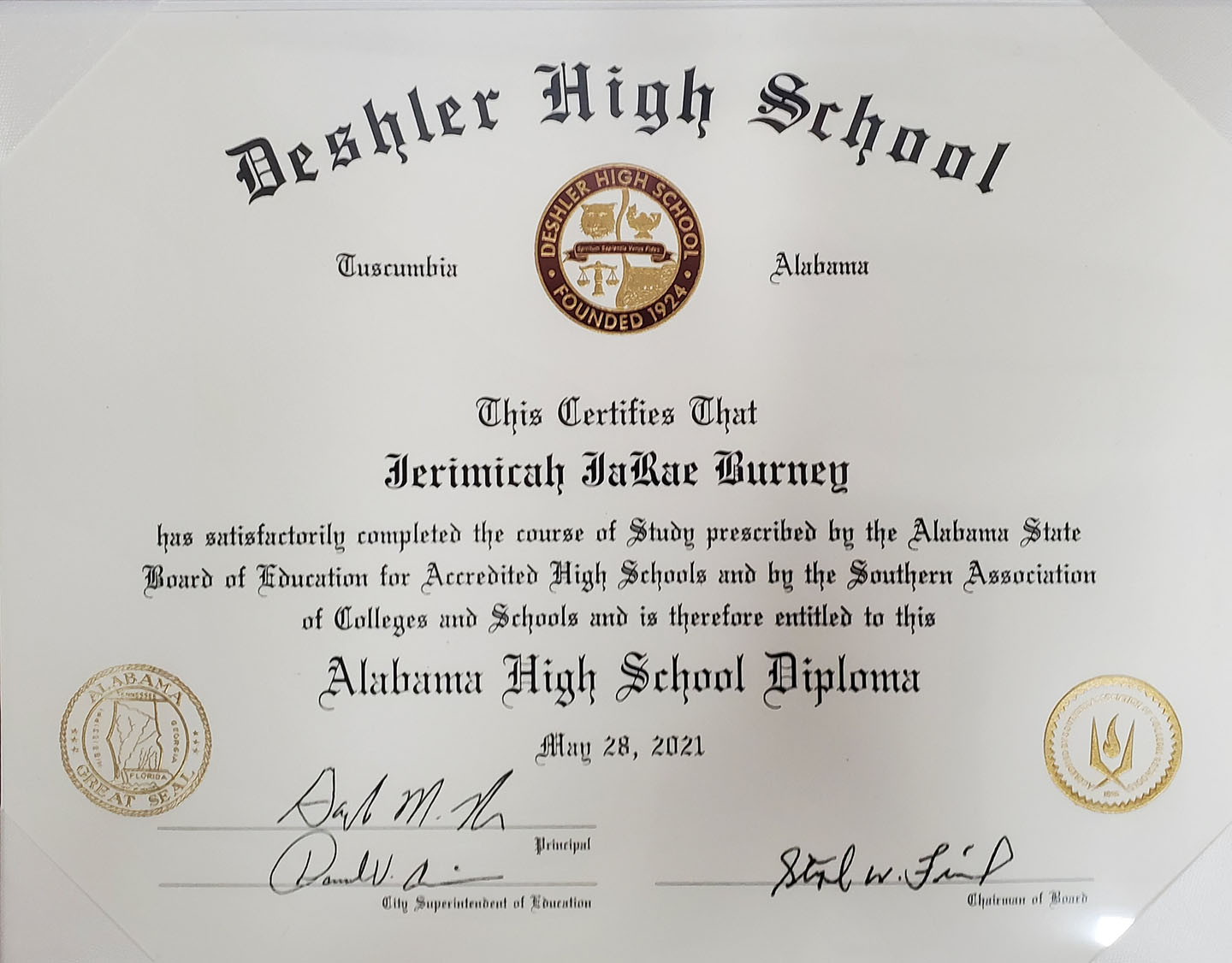 Jerimicah Burney Graduation 05282021